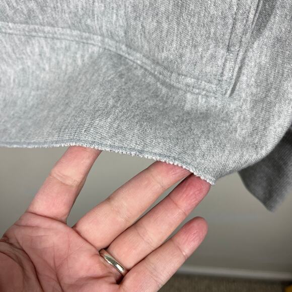 Champion Reverse Weave Boxy Anorak Hoodie Unisex 2XL Gray Oversized Quarter Zip - Picture 12 of 16